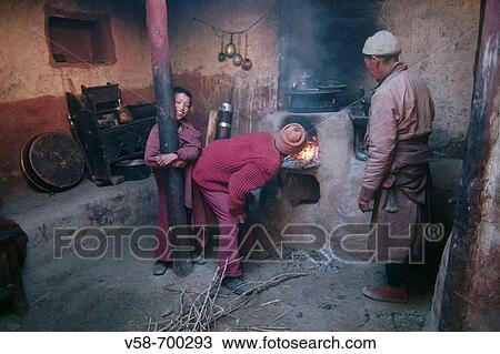 Tsarang monastery Mustang Nepal View Large Photo Image Stock Image - Tsarang monastery Mustang Nepal. Fotosearch
