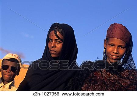 Tuareg young women from Timia, A? r, Niger, Western Africa View Large Photo Image Stock Photograph - Tuareg young women from Timia, A? r, Niger, Western Africa. Fotosearch