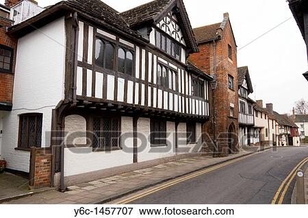Tudor Cottages, Steyning, Sussex, UK View Large Photo Image Stock Photo - Tudor Cottages, Steyning, Sussex, UK. Fotosearch