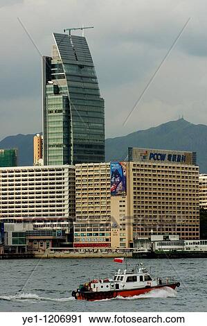 Tugboat navigating on Victoria Harbour, Kowloon, Hong Kong, China. View Large Photo Image Stock Image - Tugboat navigating on Victoria Harbour, Kowloon, Hong Kong, China.. Fotosearch