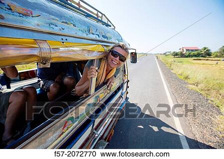 Tuk Tuk ride in Champasak, Laos. View Large Photo Image Stock Image - Tuk Tuk ride in Champasak, Laos.. Fotosearch