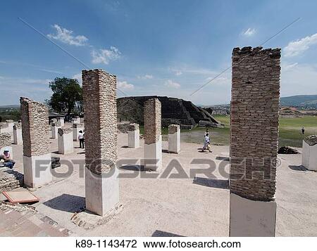 Stock Image - Tula. Toltec archaelogical site. Mexico. Fotosearch