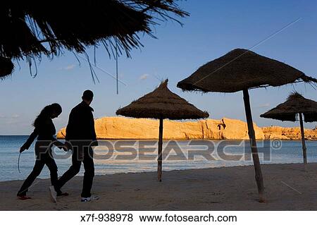 Tunez: Monastir Beach View Large Photo Image Stock Photo - Tunez: Monastir Beach. Fotosearch