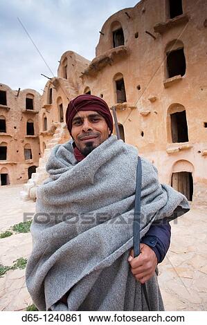 Tunisia, Ksour Area, Ksar Ouled Soltane, middle-aged Tunisian man, R, MR-TUN-10-004 View Large Photo Image Stock Image - Tunisia, Ksour Area, Ksar Ouled Soltane, middle-aged Tunisian man, R, MR-TUN-10-004. Fotosearch