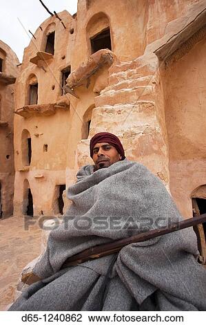 Tunisia, Ksour Area, Ksar Ouled Soltane, middle-aged Tunisian man, R, MR-TUN-10-004 View Large Photo Image Stock Image - Tunisia, Ksour Area, Ksar Ouled Soltane, middle-aged Tunisian man, R, MR-TUN-10-004. Fotosearch