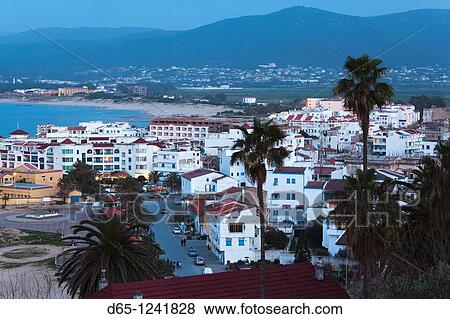 Tunisia, Northern Tunisia, Tabarka, elevated town view View Large Photo Image Stock Photo - Tunisia, Northern Tunisia, Tabarka, elevated town view. Fotosearch