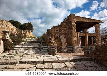 Tunisia, Tunis, Carthage, ruins of Roman-era Villas View Large Photo Image Picture - Tunisia, Tunis, Carthage, ruins of Roman-era Villas. Fotosearch