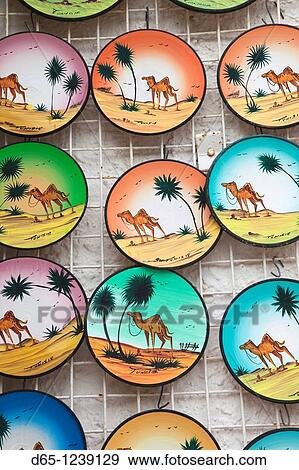 Tunisia, Tunisian Central Coast, Port El Kantaoui, Tunisian pottery View Large Photo Image Stock Photo - Tunisia, Tunisian Central Coast, Port El Kantaoui, Tunisian pottery. Fotosearch