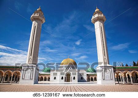 Tunisia, Tunisian Central Coast, Monastir, Mausoleum of HAbib Bourguiba, founder of post-colonial Tunisia View Large Photo Image Stock Photo - Tunisia, Tunisian Central Coast, Monastir, Mausoleum of HAbib Bourguiba, founder of post-colonial Tunisia. Fotosearch