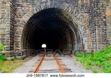 Stock Photo - tunnel, Circum-Baikal Railway, Lake Baikal, Irkutsk region, Siberia, Russian Federation.. Fotosearch