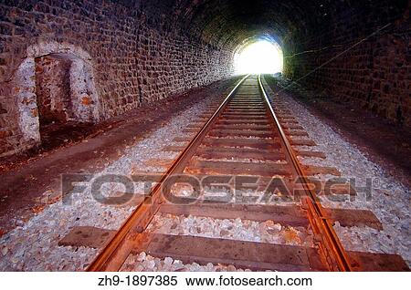 Stock Photography - tunnel, Circum-Baikal Railway, Lake Baikal, Irkutsk region, Siberia, Russian Federation. Fotosearch