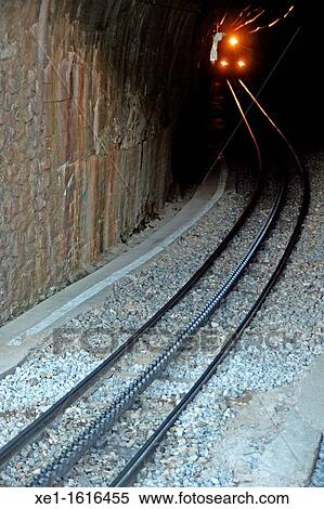tunnel, cog railway, Vall de Nuria, Catalonia, Spain. View Large Photo Image Stock Photography - tunnel, cog railway, Vall de Nuria, Catalonia, Spain.. Fotosearch