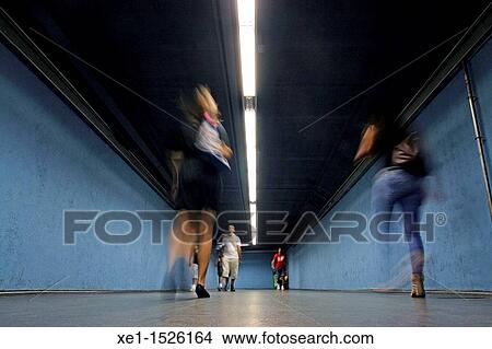 Tunnel, interchange station, subway, Barcelona, Catalonia, Spain View Large Photo Image Picture - Tunnel, interchange station, subway, Barcelona, Catalonia, Spain. Fotosearch