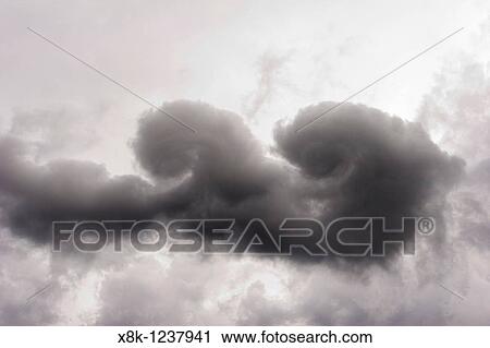 Stock Image - Turbulent clouds in South Dakota, USA, June 3, 2010. Fotosearch