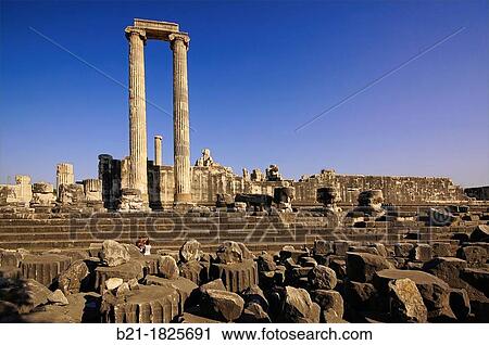 Turkey-Didim- Apollo temple at Didymes. View Large Photo Image Stock Image - Turkey-Didim- Apollo temple at Didymes.. Fotosearch