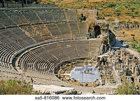 Stock Photograph - Turkey, Ephesus, the theater. Fotosearch