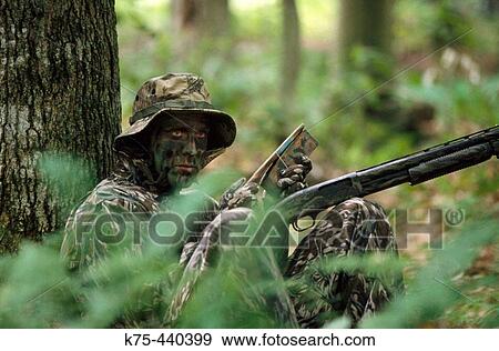 Stock Photo - Turkey hunting in spring. Pennsylvania, USA. Fotosearch