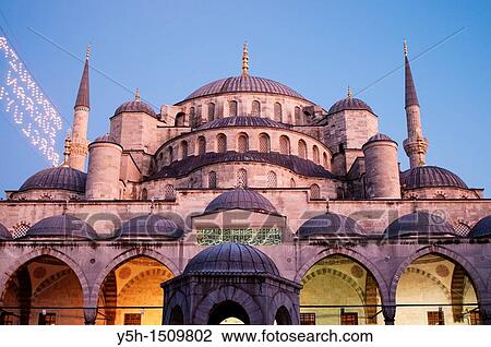 Turkey Istanbul Blue Mosque, afternoon View Large Photo Image Stock Image - Turkey Istanbul Blue Mosque, afternoon. Fotosearch