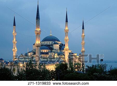 Turkey, Istanbul, Blue Mosque, Sultan Ahmet Camii, View Large Photo Image Stock Image - Turkey, Istanbul, Blue Mosque, Sultan Ahmet Camii,. Fotosearch