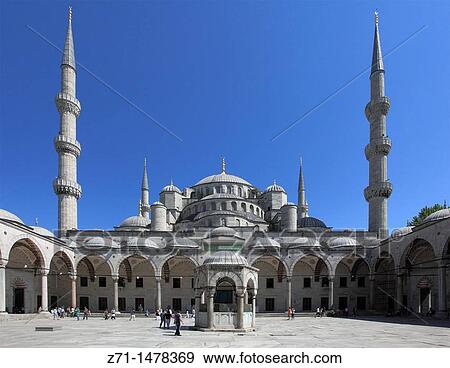 Turkey, Istanbul, Blue Mosque, Sultan Ahmet Camii, View Large Photo Image Stock Photo - Turkey, Istanbul, Blue Mosque, Sultan Ahmet Camii,. Fotosearch