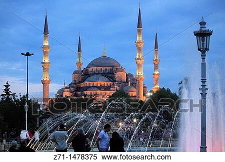 Stock Photography - Turkey, Istanbul, Blue Mosque, Sultan Ahmet Camii. Fotosearch