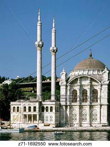 Stock Image - Turkey, Istanbul, Ortakoy Camii. Fotosearch