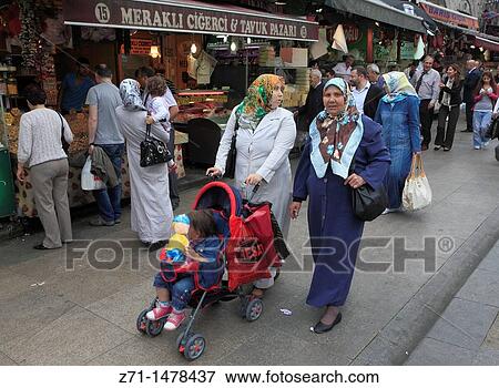 Turkey, Istanbul, Spice Bazaar, Egyptian Market, people, View Large Photo Image Stock Photo - Turkey, Istanbul, Spice Bazaar, Egyptian Market, people,. Fotosearch