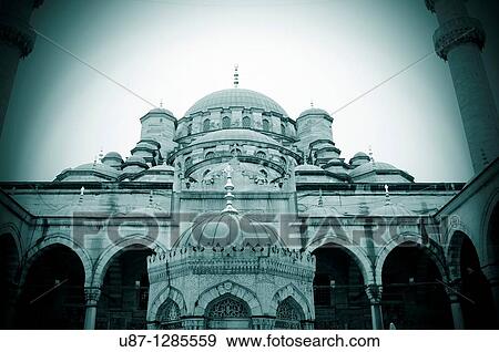 Turkey, Istanbul, The New Mosque or Mosque of the Valide Sultan View Large Photo Image Stock Photo - Turkey, Istanbul, The New Mosque or Mosque of the Valide Sultan. Fotosearch