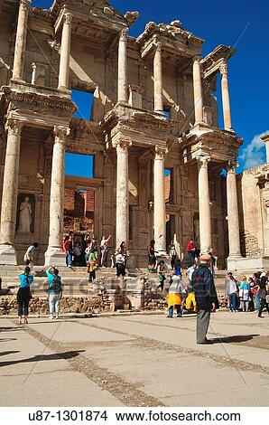 Picture - Turkey, Kusadasi, Ephesus, the Library of Celsus. Fotosearch
