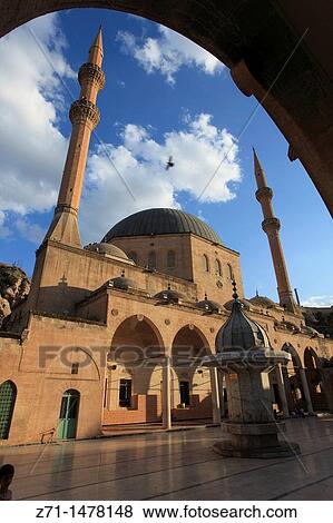 Stock Photo - Turkey, Sanliurfa, Dergah, Mevlid-i Halil Mosque,. Fotosearch
