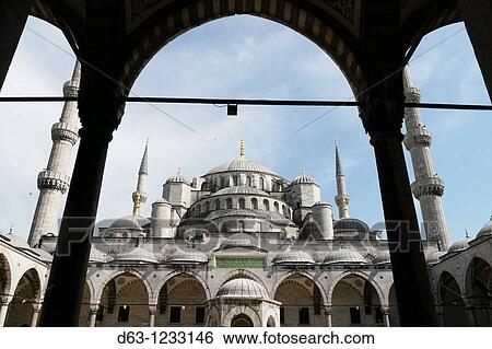 TURKEY. The Blue Mosque, Istanbul. View Large Photo Image Stock Photograph - TURKEY. The Blue Mosque, Istanbul.. Fotosearch