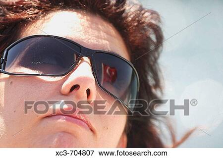 Turkish flag reflected on sunglasses, Istanbul. Turkey View Large Photo Image Stock Photo - Turkish flag reflected on sunglasses, Istanbul. Turkey. Fotosearch