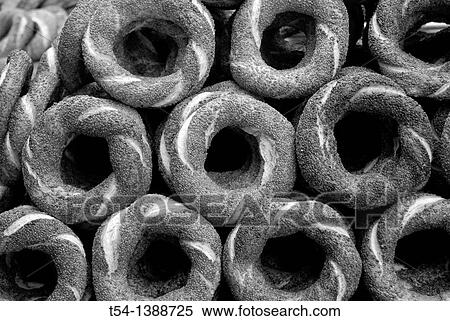 Turkish sesame rings View Large Photo Image Stock Photography - Turkish sesame rings. Fotosearch