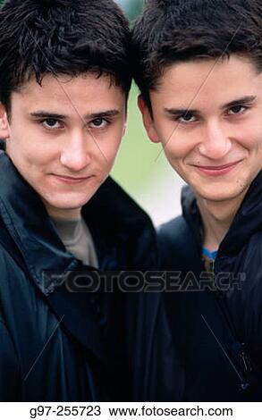 Stock Image - Twin brothers. Fotosearch
