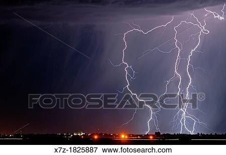 Twin Falls, Summer Lightning Storm over the city of Jerome in southern Idaho View Large Photo Image Stock Photo - Twin Falls, Summer Lightning Storm over the city of Jerome in southern Idaho. Fotosearch