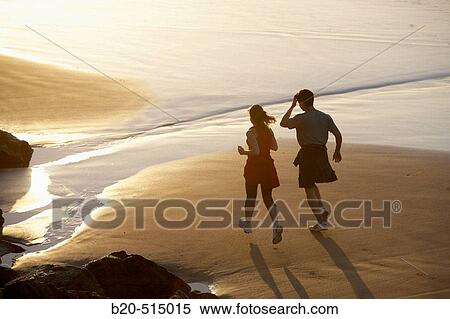 Stock Photography - Twin rocks. Hendaya beach, Aquitaine, Pyren? es Atlantiques, France. Fotosearch