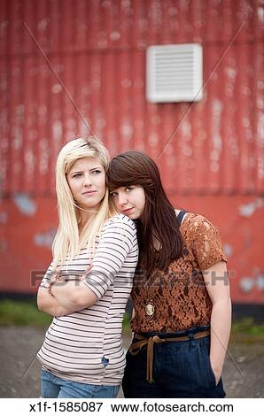Two 16 17 year old teenage girls, UK View Large Photo Image Stock Photo - Two 16 17 year old teenage girls, UK. Fotosearch
