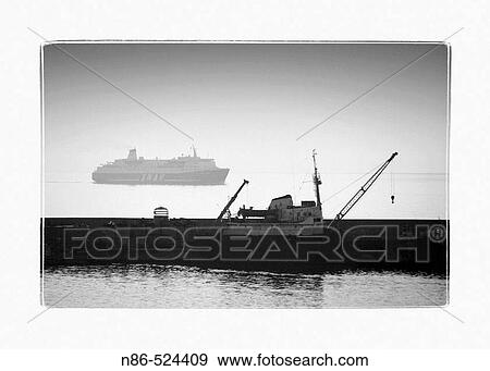Two boats passing in Italian ocean View Large Photo Image Stock Photo - Two boats passing in Italian ocean. Fotosearch