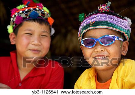 Two Boys From The Palong Hill Tribe, Chiang Mai, Thailand View Large Photo Image Stock Image - Two Boys From The Palong Hill Tribe, Chiang Mai, Thailand. Fotosearch