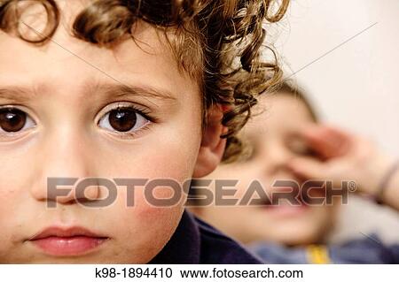 two children looking View Large Photo Image Stock Image - two children looking. Fotosearch