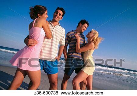 Stock Photo - Two couples. Fotosearch