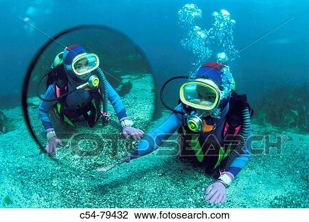 Two divers View Large Photo Image Stock Image - Two divers. Fotosearch