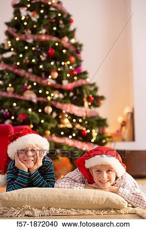 Two eight year old friends at Christmas time View Large Photo Image Stock Image - Two eight year old friends at Christmas time. Fotosearch