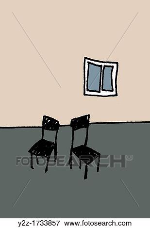 Stock Photo - Two empty chairs. Fotosearch