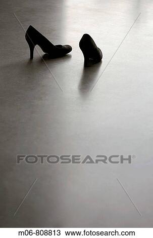 Two empty high heel shoes View Large Photo Image Stock Image - Two empty high heel shoes. Fotosearch