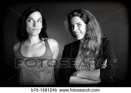 Two females, girls, womans, 30? s View Large Photo Image Stock Photography - Two females, girls, womans, 30? s. Fotosearch
