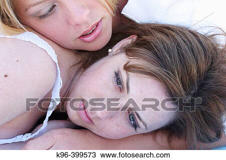 Stock Image - two females. Fotosearch
