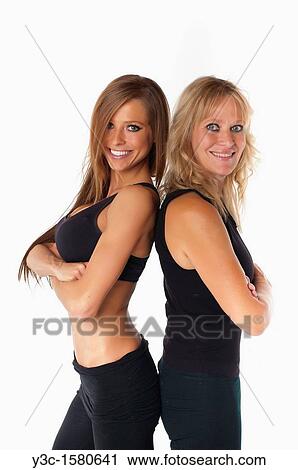 Two Generations - Mother and daughter ready for fitness exercise View Large Photo Image Stock Image - Two Generations - Mother and daughter ready for fitness exercise. Fotosearch