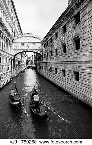 Two Gondola beneath the Bridge of Sighs, Venice View Large Photo Image Stock Photo - Two Gondola beneath the Bridge of Sighs, Venice. Fotosearch