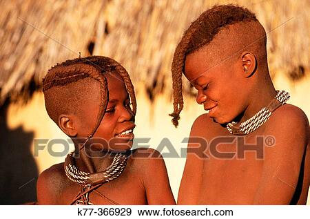 Two himba boys. Kaokoveld. Namibia. View Large Photo Image Stock Photo - Two himba boys. Kaokoveld. Namibia.. Fotosearch